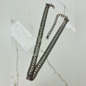 Shiny Silver chain belt